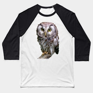 Low Poly Owl Baseball T-Shirt